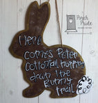 Chocolate Bunny Door Hanger