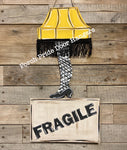 Leg Lamp Christmas Door Hanger