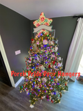 Multicolored Polkadot Star Christmas Tree Topper