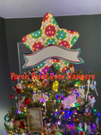 Multicolored Polkadot Star Christmas Tree Topper