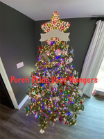 Cheetah Print Multicolored Christmas Tree Topper