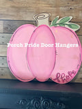 Pink Pumpkin Fall Breast Cancer Door Hanger