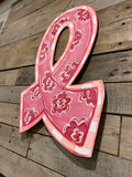Breast Cancer Pink Ribbon Door Hanger 3