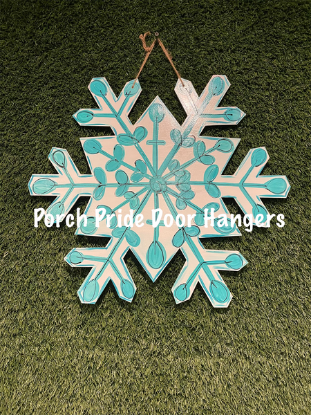 Winter Snowflake Door Hanger